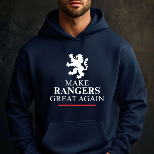 “Make Rangers Great Again” – Navy Blue Hoodie - Image 2