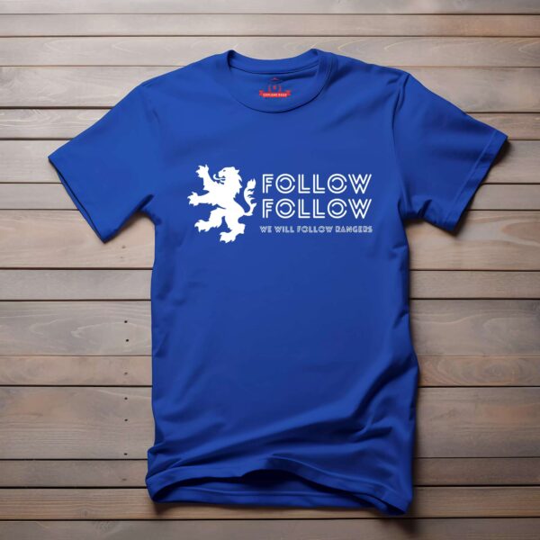 “Follow Follow” – Royal Blue T-Shirt