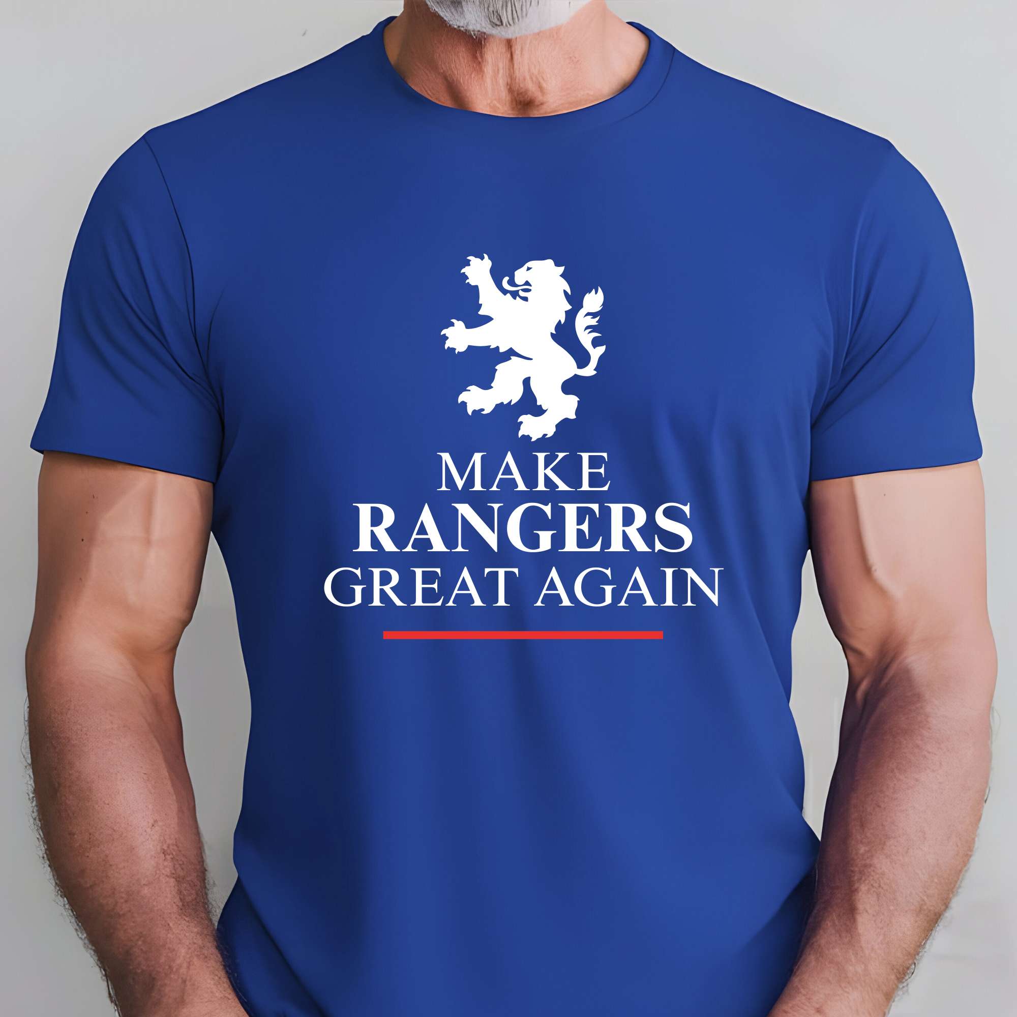 thumbnail image 2 of Make Rangers Great Again Baseball Cap – Blue Cotton, Adjustable, One Size – Unisex 2 of 4