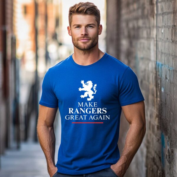 “Make Rangers Great Again” – Royal Blue T-Shirt - Image 3