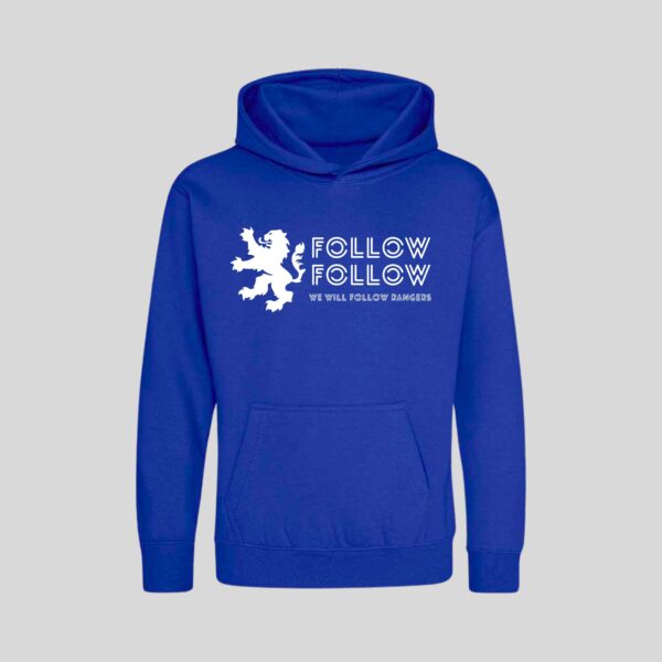 “Follow Follow” – Royal Blue Hoodie