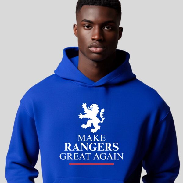 “Make Rangers Great Again” – Royal Blue Hoodie - Image 2