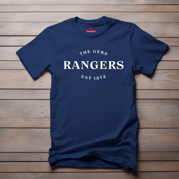 “The Gers, Rangers, Est 1872” – Navy Blue T-Shirt