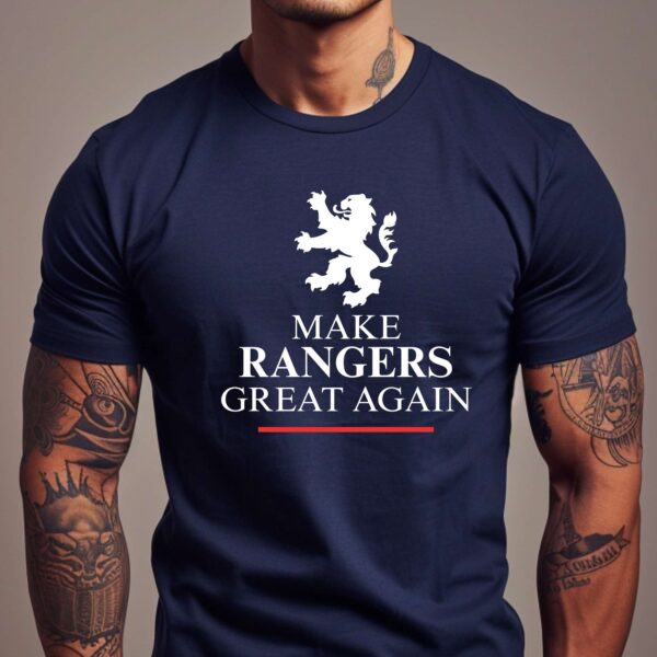 “Make Rangers Great Again” – Navy Blue T-Shirt - Image 2
