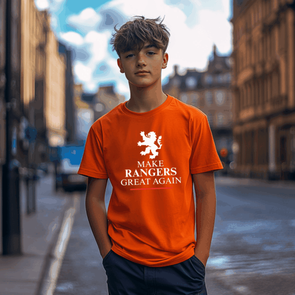 “Make Rangers Great Again” – Orange T-Shirt - Image 3