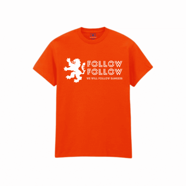 “Follow Follow” – Orange T-Shirt